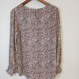 Adriana Papell Leopard Blouse